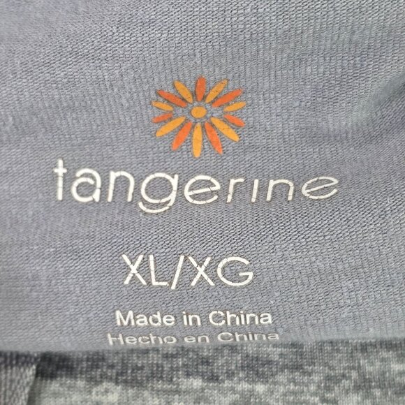 Tangerine Heather Gray Athletic Skort Zip Pockets & Drawstring Waist Size XL - Picture 2 of 7